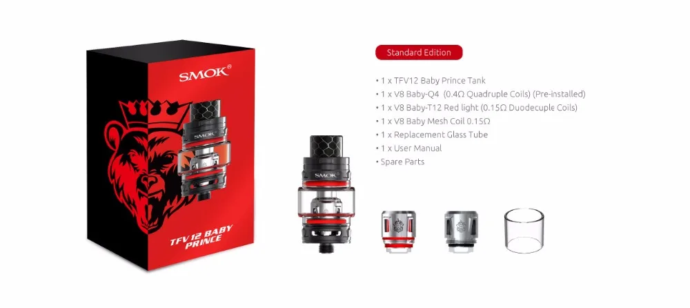 Электронная сигарета smok TFV12 Baby Prince атомайзер электронная S9235 | Электроника