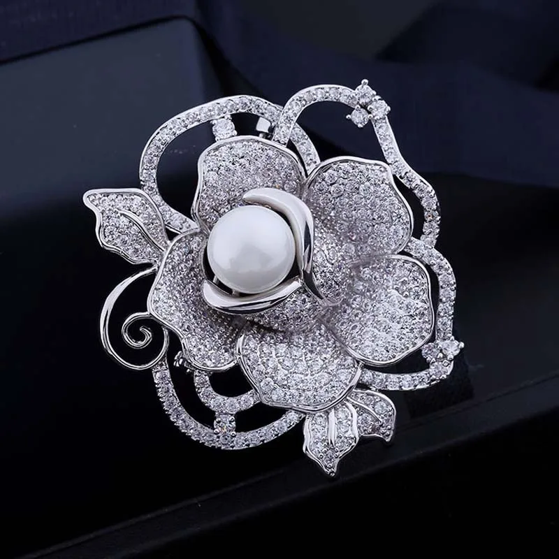 BSL ювелирный магазин Высокое качество броши в форме цветка розы для женщин