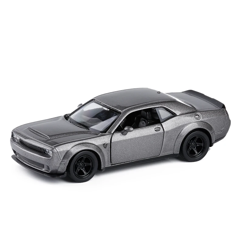 1/36 масштаб Dodge Challenger SRT игрушка демон отлитый под давлением модель с тяговым