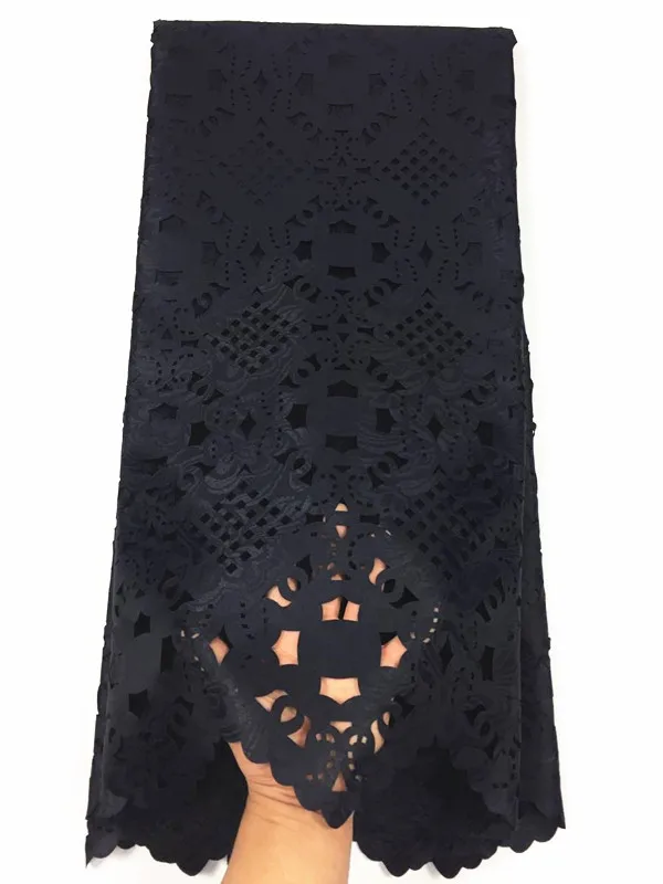 french lace fabric laser cut african monochrome 2018 high quality for evening gown 5yard/lotBF-102 | Дом и сад