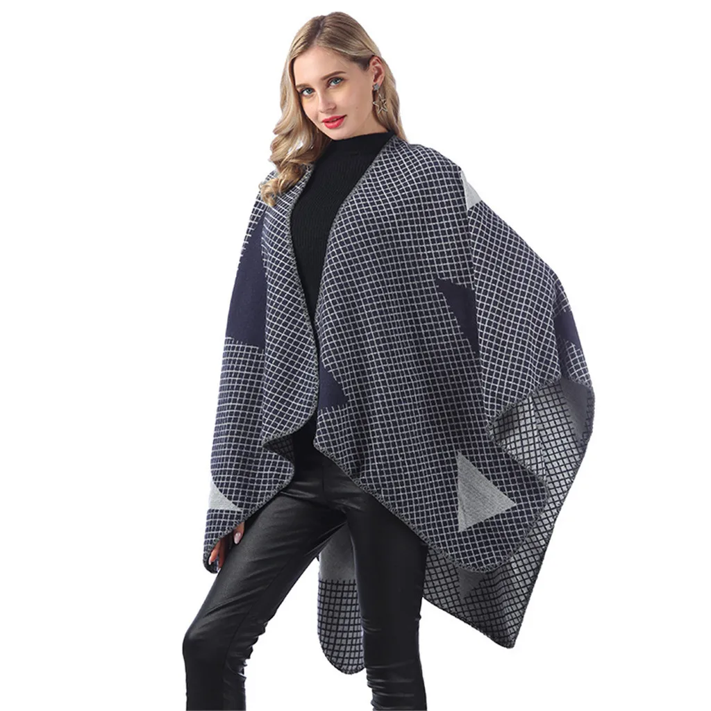 Женские мягкие кашемировые шарфы стильное теплое одеяло однотонная зимняя шаль