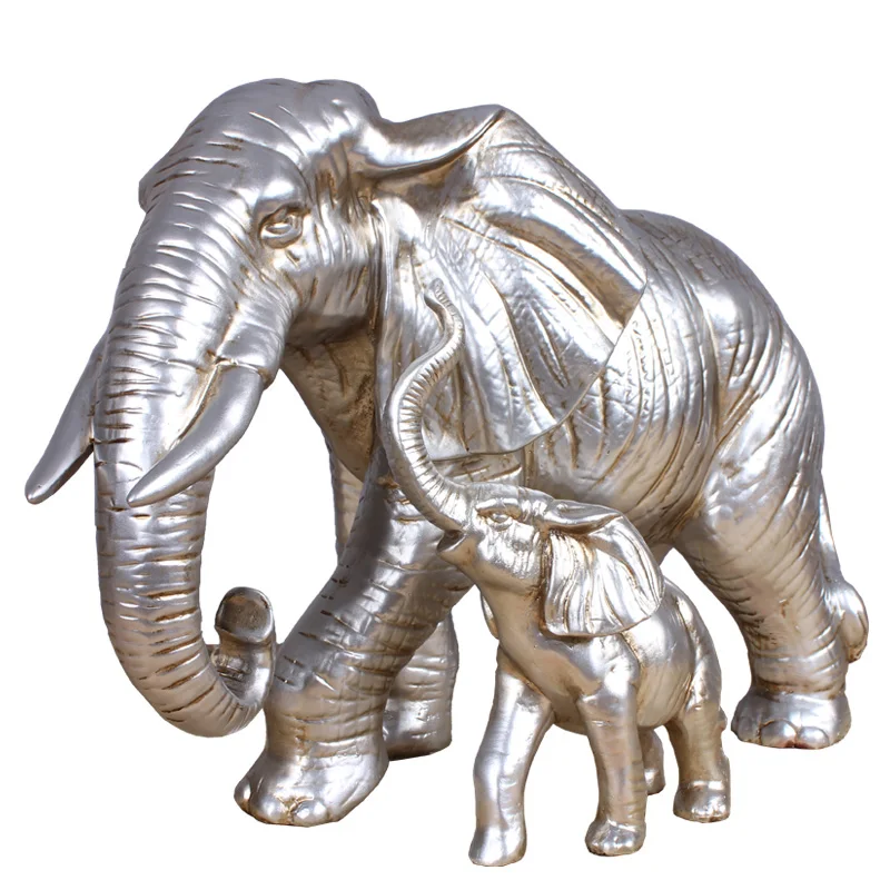Креативная статуя слона из смолы домашний декор ремесла украшение для комнаты