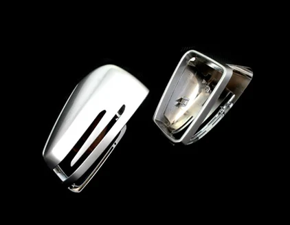 Серебристая матовая хромированная боковая зеркальная крышка замена новинка для