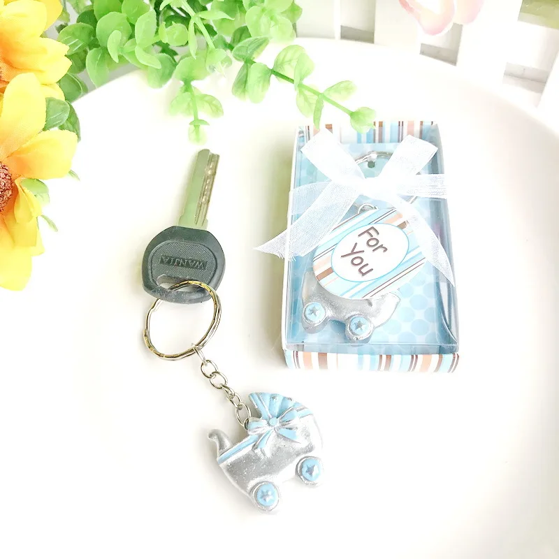 10 шт. Детские коляски брелок сувениры Baby Shower крещение вечерние сувенир на день