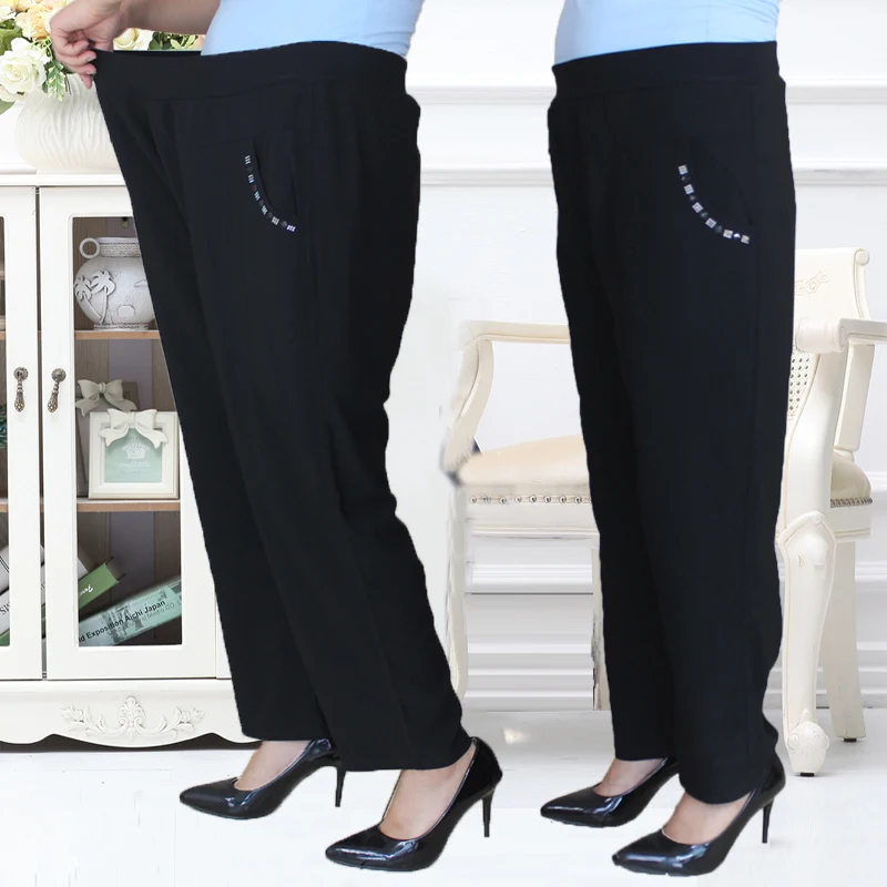 Женские брюки среднего и пожилого возраста большого размера одежда для мамы