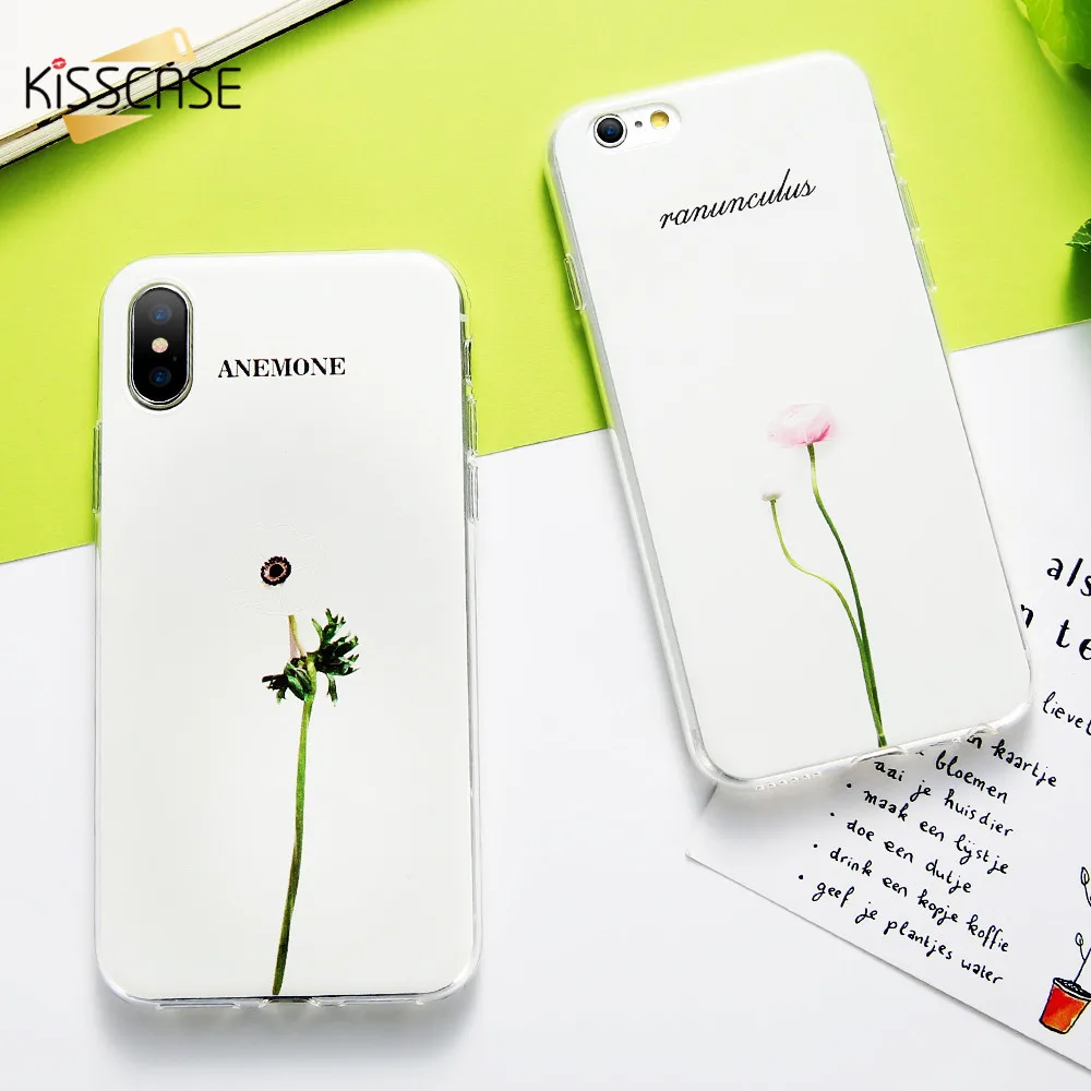 KISSCASE 3D рельефный чехол с листьями для iPhone 5S 5 SE X телефона милым растительным