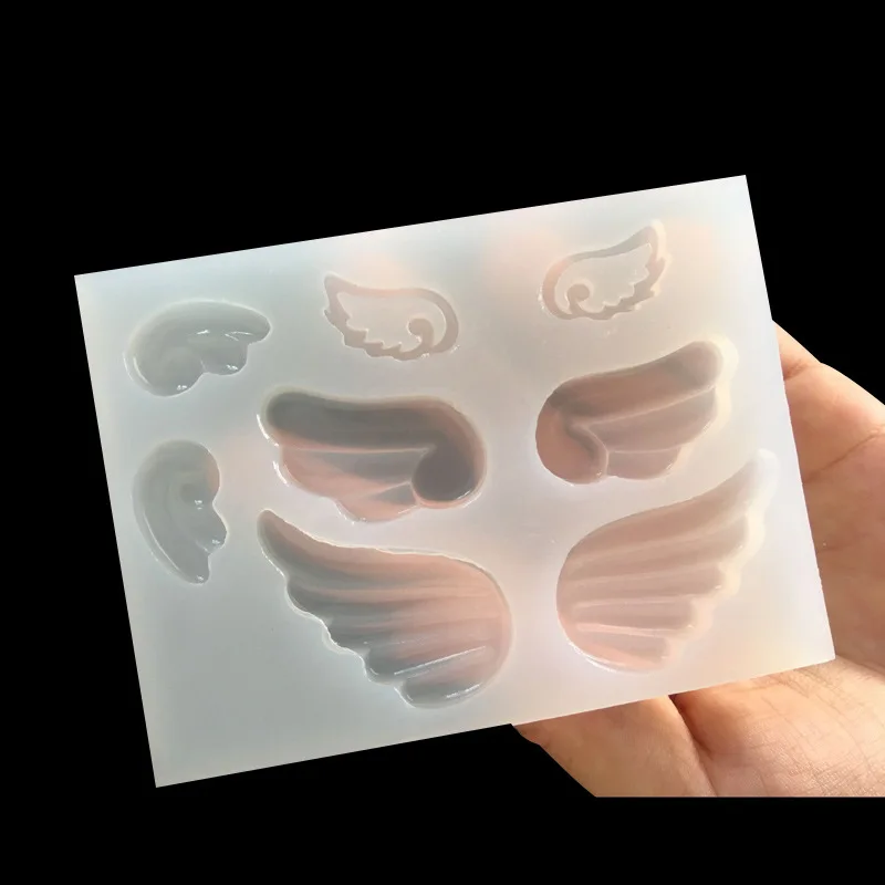 

1pcs All kinds of wings Liquid silicone mold DIY resin jewelry pendant necklace pendant lanugo mold resin molds for jewelry