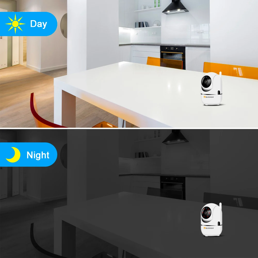 Einnov PTZ автоматическое отслеживание 1080P Мини Wifi камера ip наблюдения домашняя