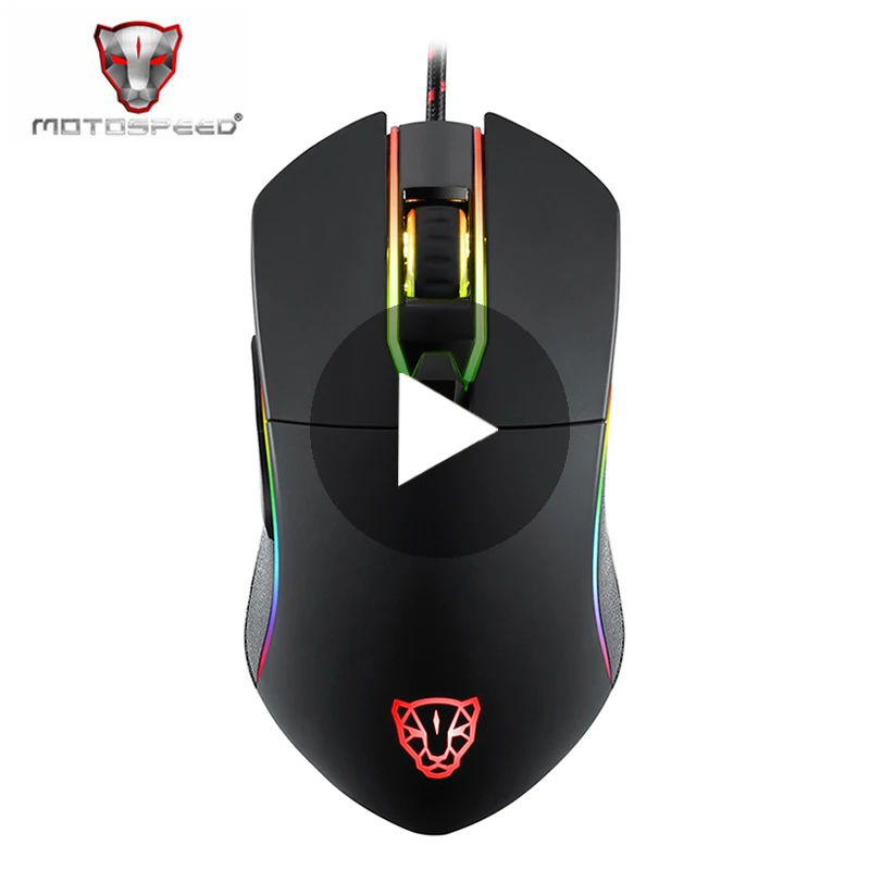 Motospeed V30 светодиодный USB игровой для ноутбука компьютерная мышь игровая Проводная