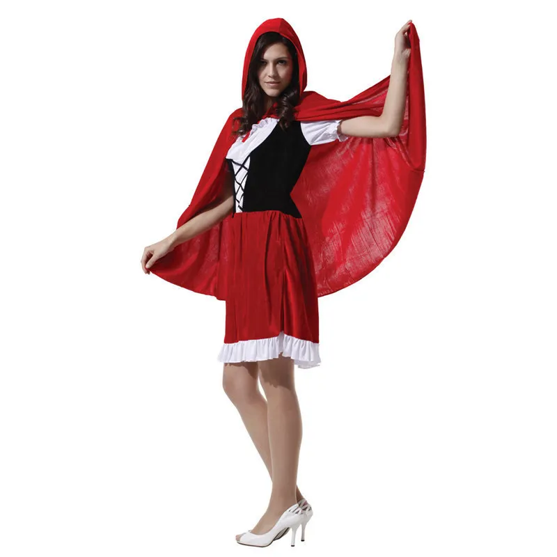 Красная Шапочка на Рождество карнавал Хэллоуин костюмы для женщин плюс размер
