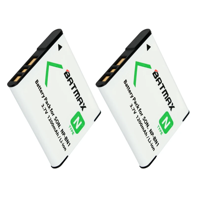 2 шт. 1200 мА/ч NP-BN1 NP BN1 NPBN1 батареи и USB Dual Зарядное устройство для Sony детали Cyber-Shot DSC
