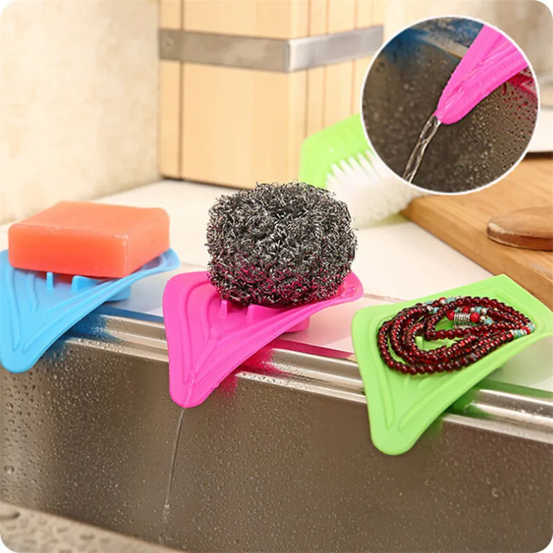 Многофункциональное скользящее кольцо с листьями держатели для мыла сливной и