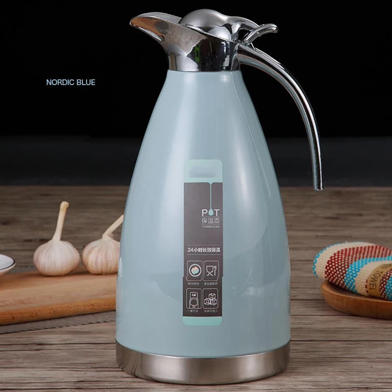 Bear Leader 2000ml European Stainless Steel Insulation Pot Vacuum Flasks Large Capacity Portable Thermal Mug Cup Bottles | Дом и сад