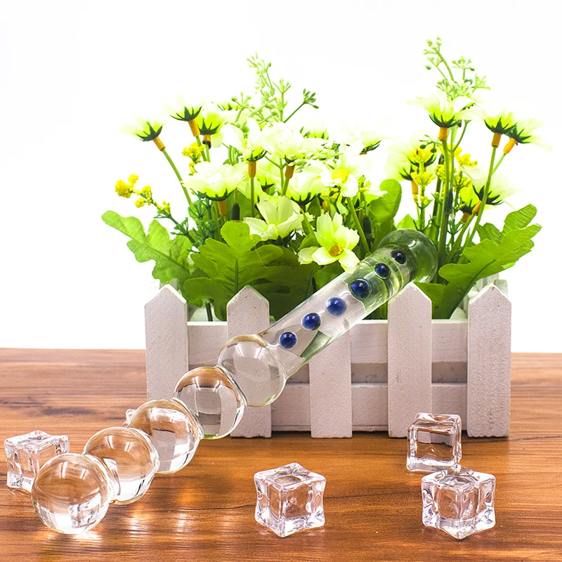 Qomolomo 6 шариков стеклянный фаллоимитатор интимные игрушки для женщин Pyrex