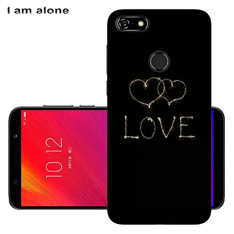 Чехлы для телефонов I am alone для lenovo A5, 5,45 дюймов, модные чехлы из мягкого ТПУ для мобильных телефонов, милые цветные цветочные чехлы для мобильных телефонов - Цвет: Black TPU KK79