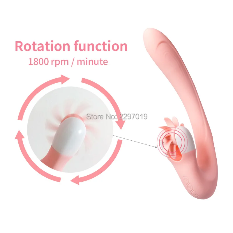 Язык лижут вращать вибратор секс игрушки для женщин многоскоростной