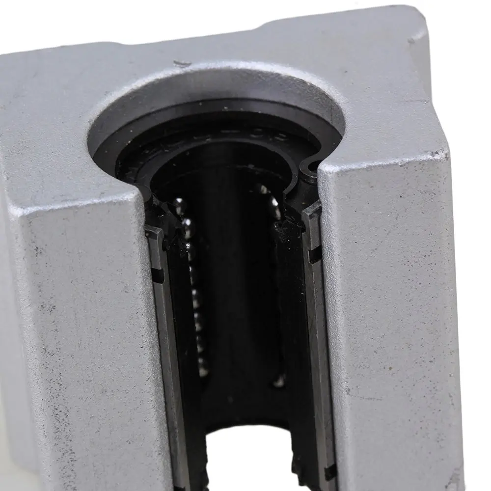 Серебряный Открытый роликовый подшипник скользящий блок и L500 мм SBR12 Линейная