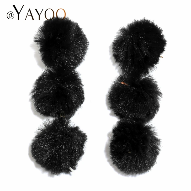 Женские серьги подвески AYAYOO длинные ручной работы с бахромой красные богемные