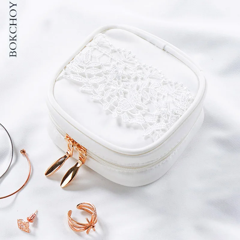 Travel Jewelry Organizer Women Make Up Case Ring Earrings Bracelet Carry Bag BOKCHOY 2018 NEW ARRIVE | Багаж и сумки