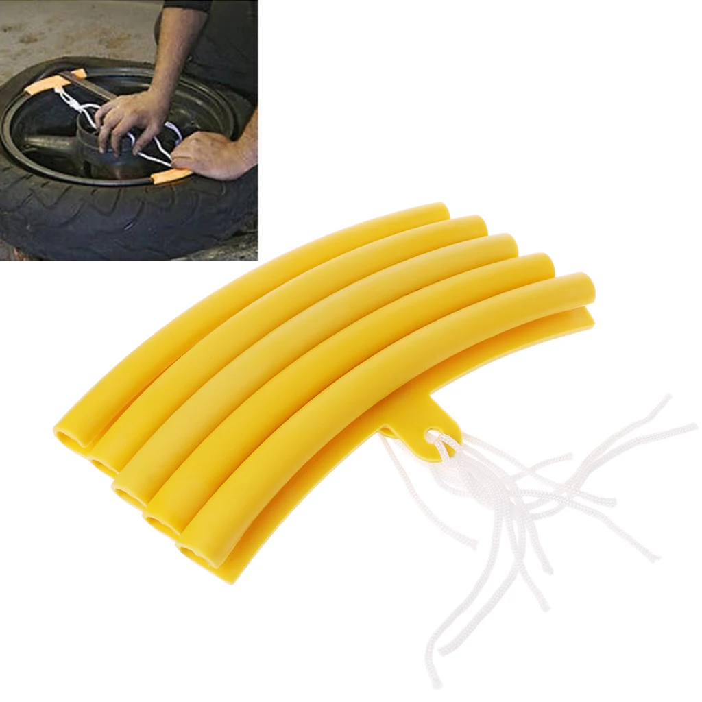 

High Quality Universal 5Pcs Motorcycle Saver Changing Tyre Tire Wheel Rim Edge Protectors Tire Rims Tool