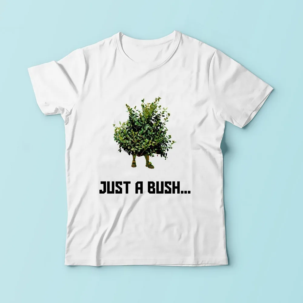 Забавная Мужская футболка с надписью keep calm and hide in bush Новинка лета белая