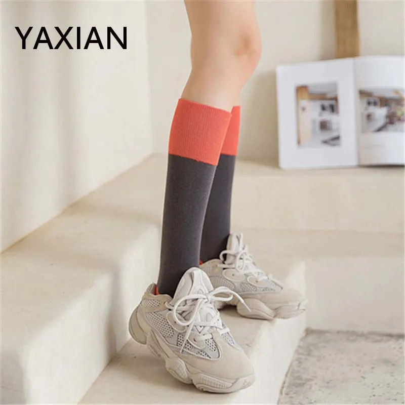YAXIAN 2018 новые уличные носки Harajuku длинные высокие осенне-зимние женские корейские