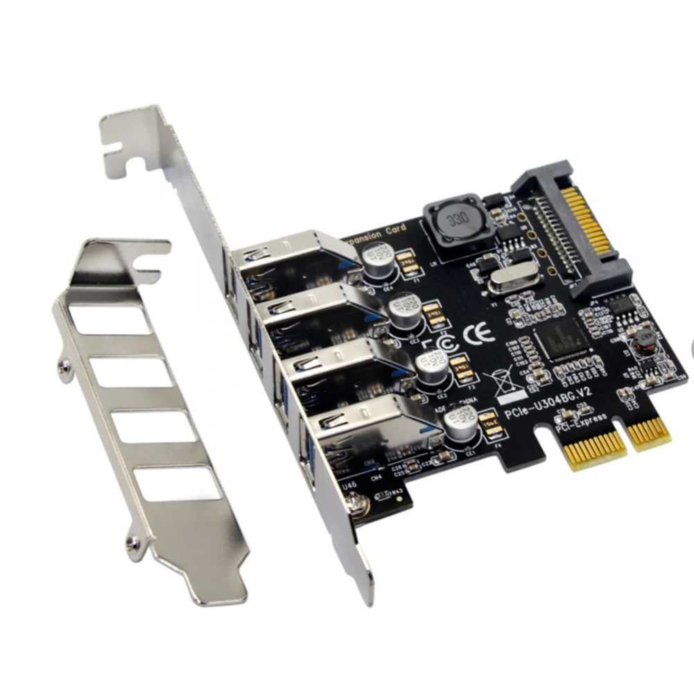 5 Гбит/с универсальный чехол для компьютера 4 порта PCI E к USB 3 0 расширительный