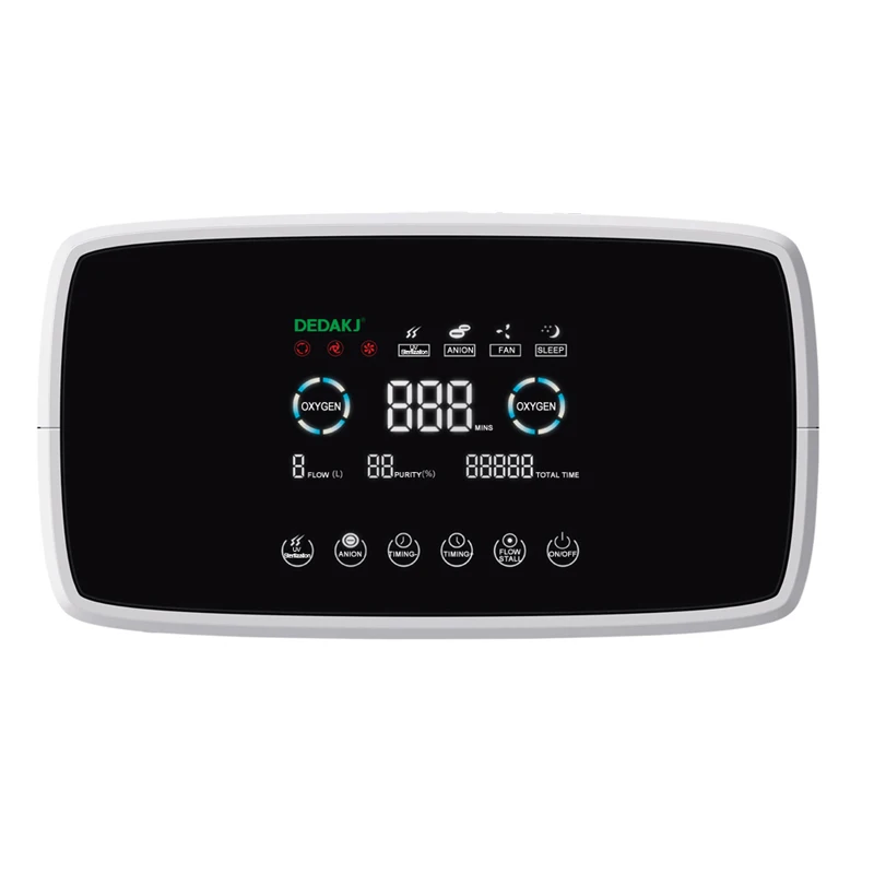 DEDAKJ DE-1S AC110V/220 V портативный концентратор кислорода генератор машина 1-6L/мин 30-90% домашний регулируемый высокое качество