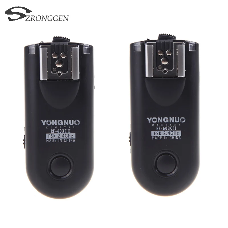 Лидер продаж 2017 Беспроводная вспышка триггер Yongnuo RF 603C II FSK 2 4 ГГц 16 каналов с
