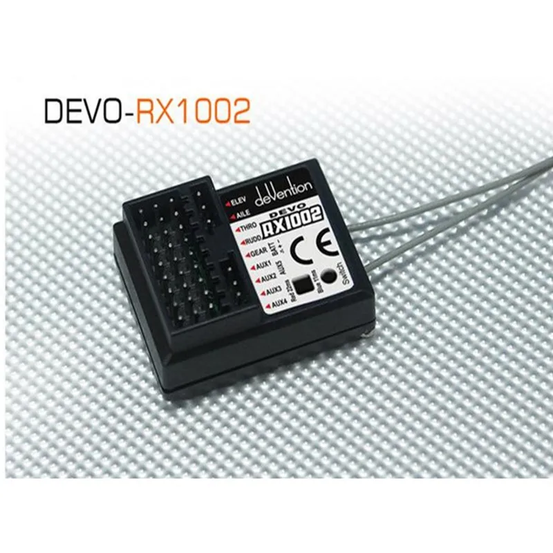 Walkera черный DEVO 10 2 4G передатчик 10CH RX1002 приемник телеметрический радиоприемник для