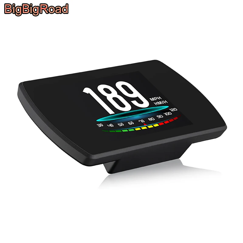 Автомобильный проектор BigBigRoad OBDII 2 HUD с дисплеем скорости ветровое стекло для Honda