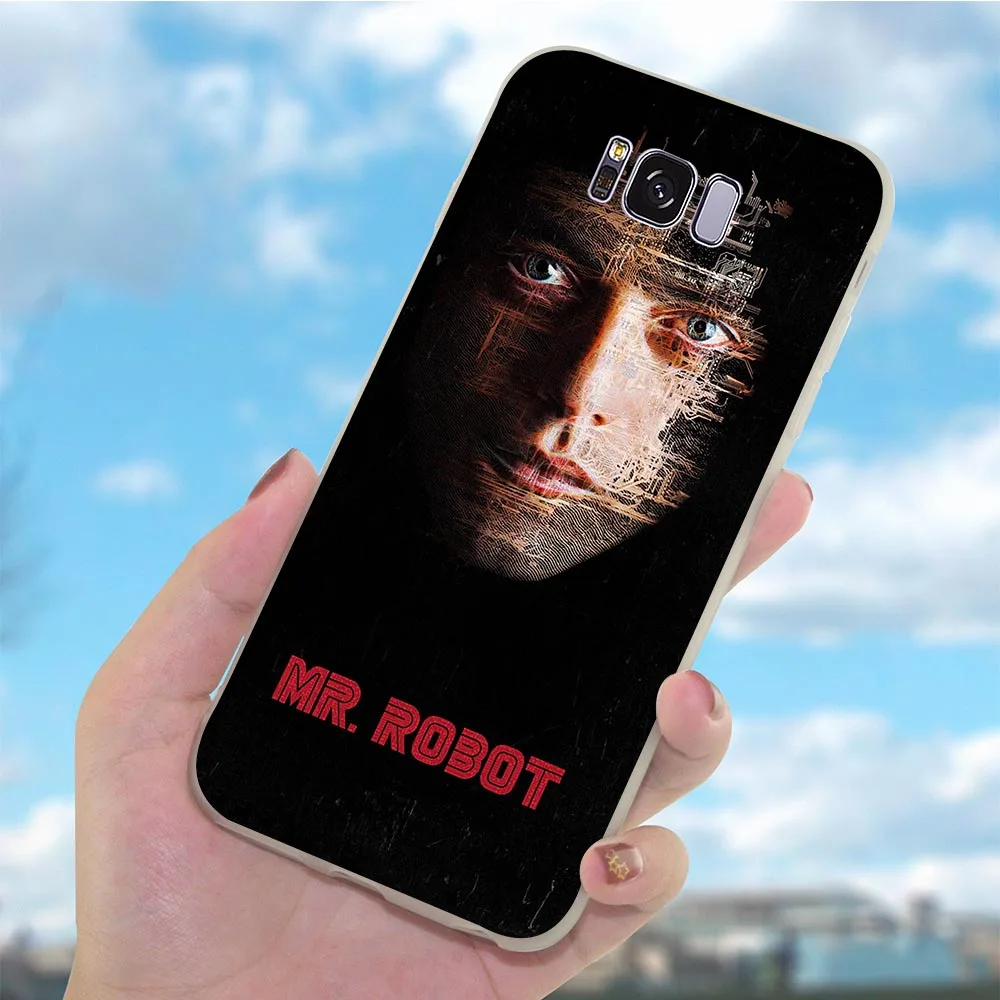 Мягкий чехол из ТПУ для телефона Samsung Galaxy A6 Mr с роботом A7 A5 A3 A8 A9 A10 A20 A30 A40 A50 A70 Plus