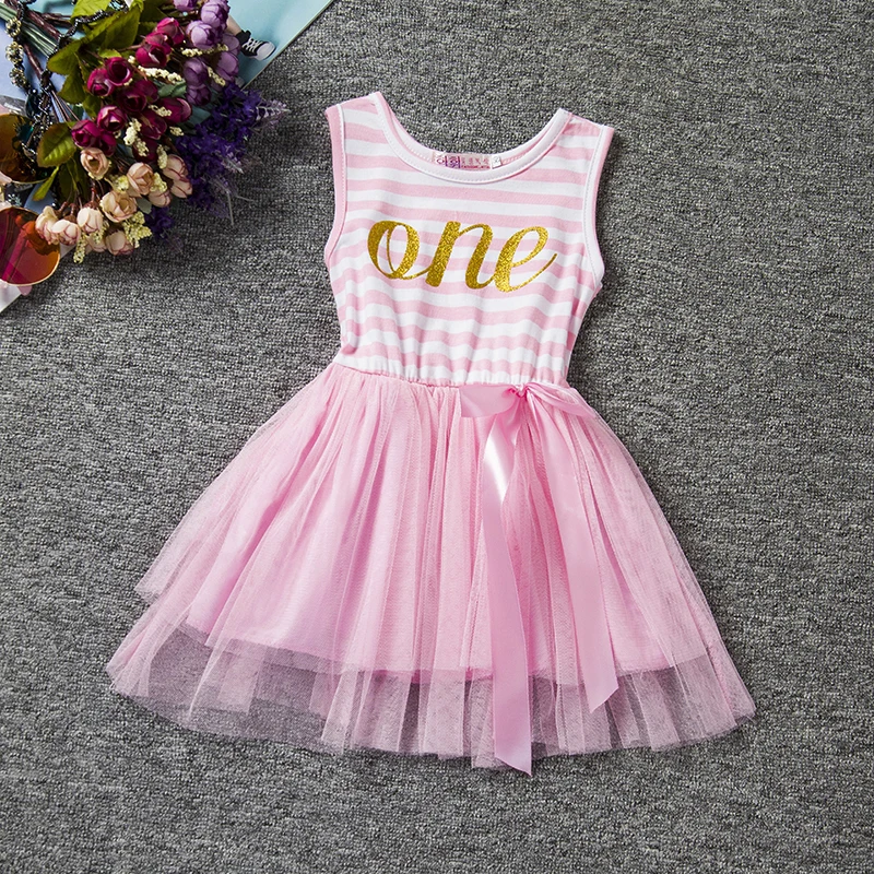2018 Toddler Baby Dress Princess First Communion baptism Children Clothes 1 Year Birthday Girls Dresses for Infant 2 year | Детская
