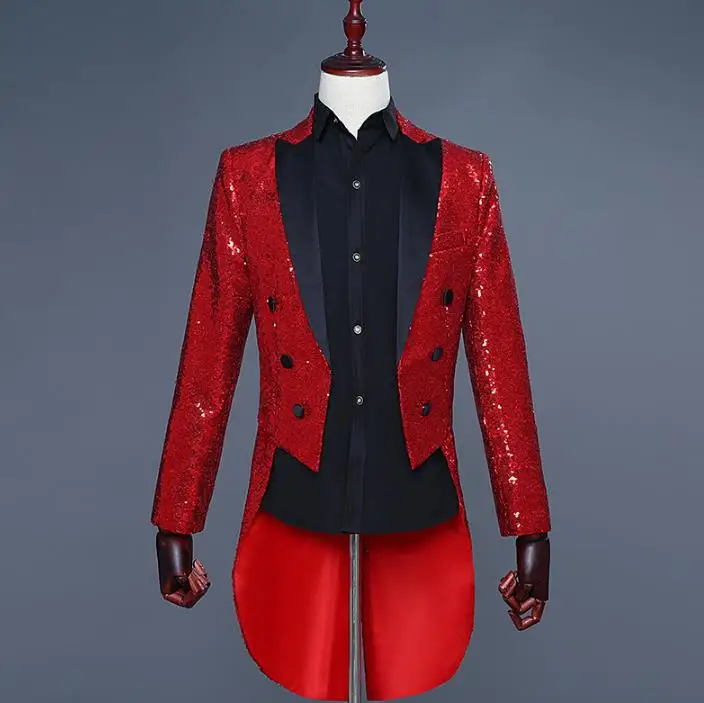 Мужской костюм смокинг host дизайнерский для хора сценической вечеринки модный