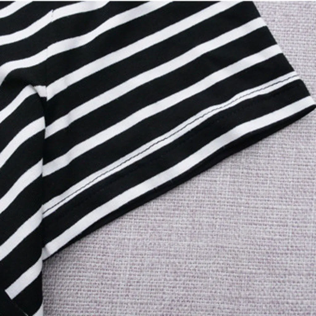 Casual shirt Women Fashion Ladies' Short Sleeved Lrregularity Shirt With V Neck Stripe blusas mujer de moda 2019 W328 | Женская