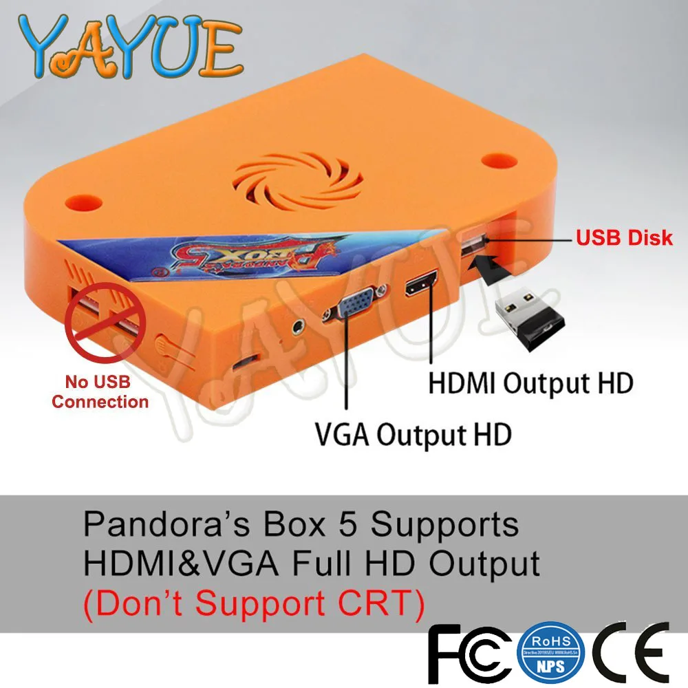 Pandora Box 5 960 в 1 Multi Arcade Jamma Game PCB с жгутом HDMI / VGA выход Full HD 720P для аркадного
