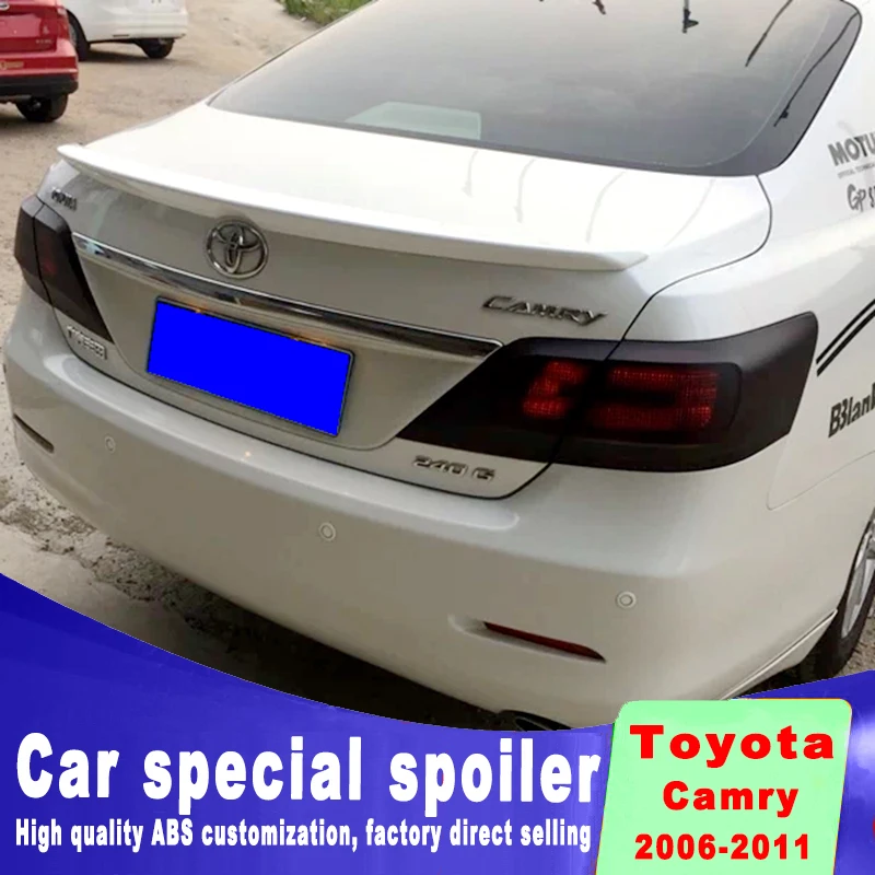 Для toyota Camry 2006 2007 2008 2009 2010 2011 Высокое качество и твердость ABS спойлер из материала грунтовкой или DIY цветной краской camry
