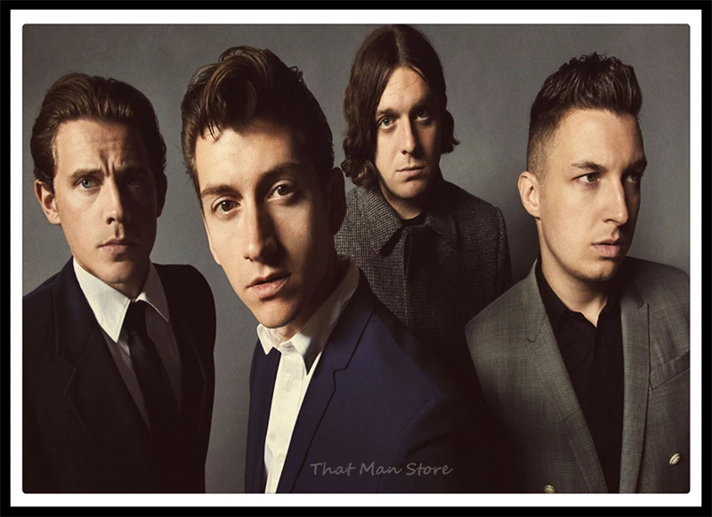 Arctic Monkeys muic плакат четкое изображение наклейки на стену украшение дома хорошее качество печатает белая мелованная бумага домашний арт бренд - Цвет: Прозрачный