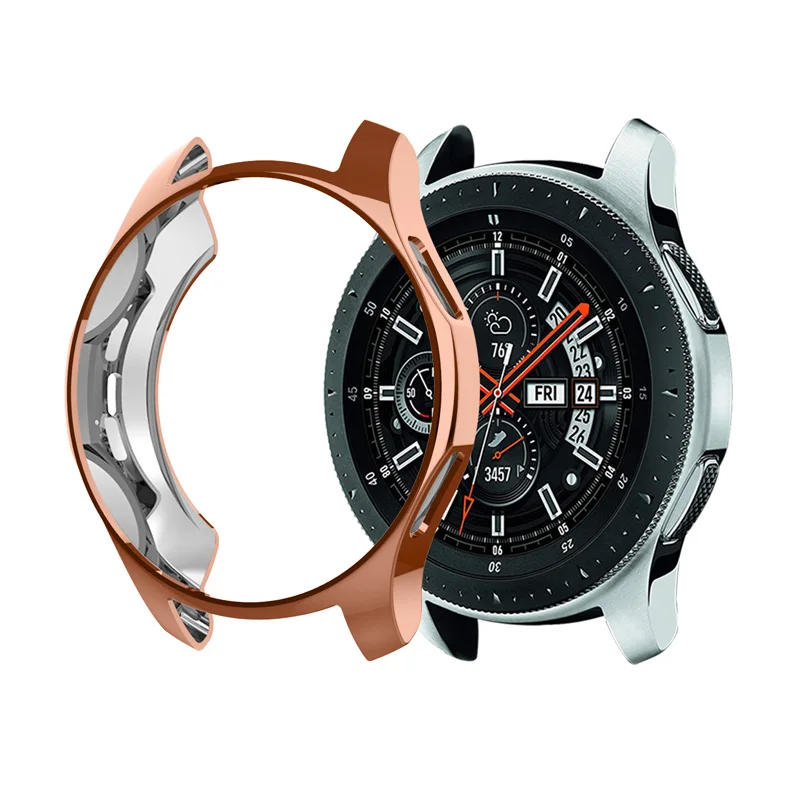 rose gold Чехол gear S3 для samsung Galaxy watch 46 мм 42 мм S 3 frontier Браслет Смарт-часы замена все вокруг защитный чехол - Цвет: rose gold