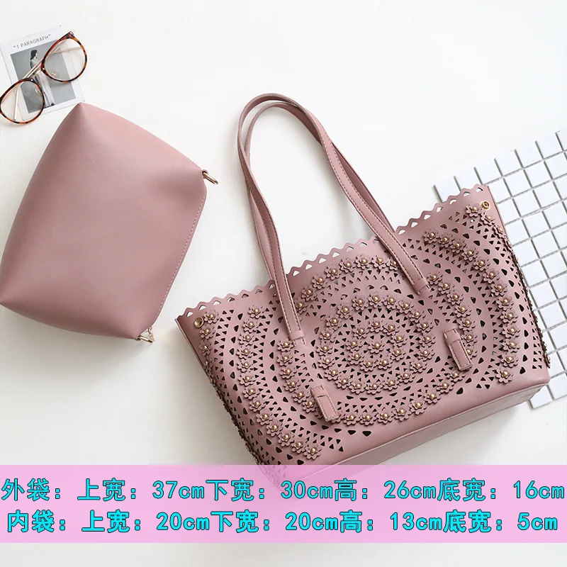 Модная трехмерная заклепка с цветами и упаковка для матери 2018 сумка мессенджер