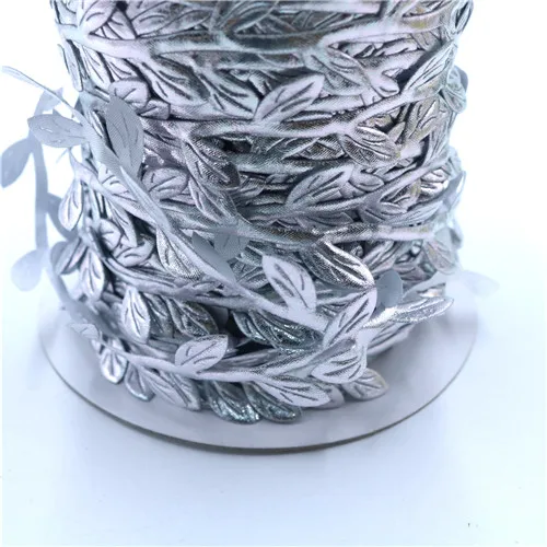 Silver 100 метров моделирование лист форма ручной работы Искусственный лист Свадебные украшения DIY ВЕНОК подарок Скрапбукинг Ремесло поддельные цветы - Цвет: Silver