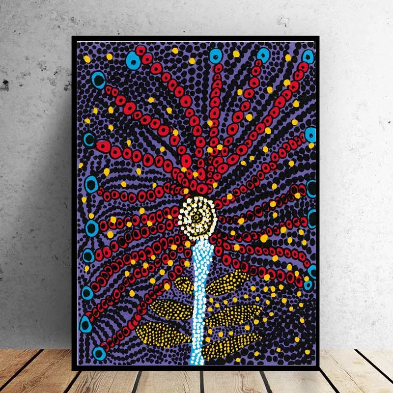 Самоотверженное искусство Yayoi Kusama Холст Искусство красная тыква печатная картина маслом на холсте настенная живопись для домашнего декора Настенная картина