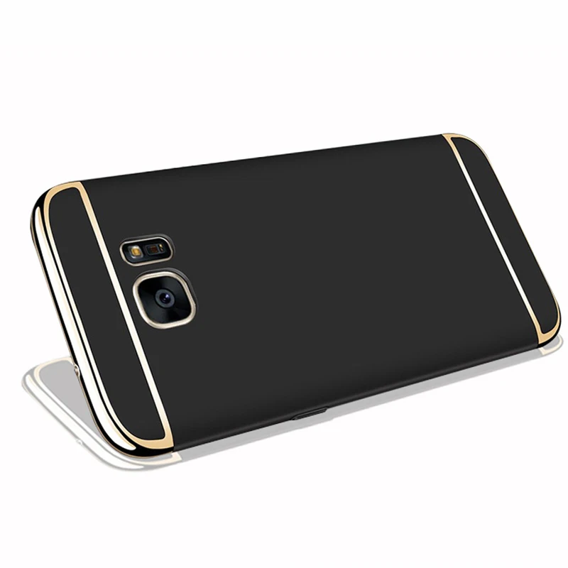 Metal 3 in 1 Phone Case For Samsung Galaxy A3 A5 A7 2016 2017 J1 J3 J5 J7 S3 S4 S5 S6 S7 edge S8 Plus Full Plastic Cover | Мобильные