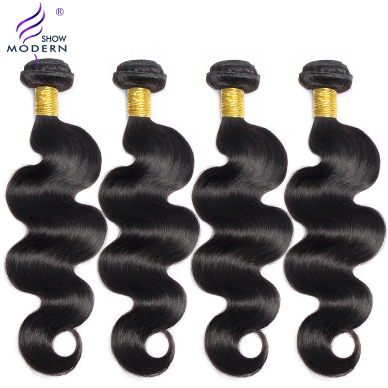 Объемные волнистые пучки с закрытием бразильские волосы 3 пучка шнурка не Реми