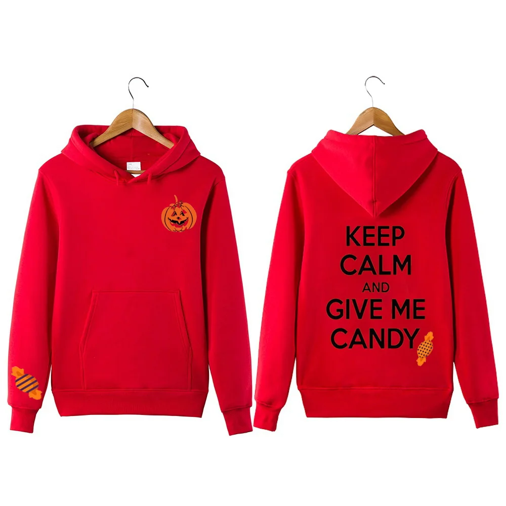

Keep Calm And Give Me Candy Hooded Sweatershirt Halloween Hoodie Pullover