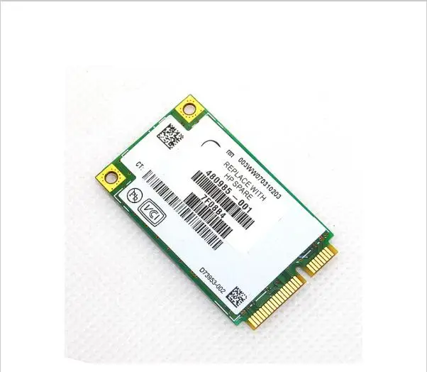 Для HP Intel Dual band Wireless-N WiFi Link 4965 AGN Mini PCI-E Card 300 Мбит/с 802 11 a/b/g/n 2 4/5 ГГц 2510p 8710p dv9000 V3600 |