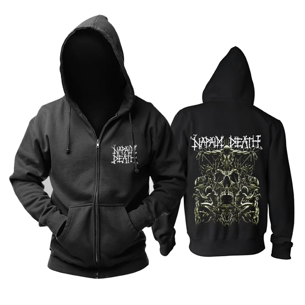Толстовка Napalm Death из хлопка милая мягкая на молнии толстовка с капюшоном в стиле