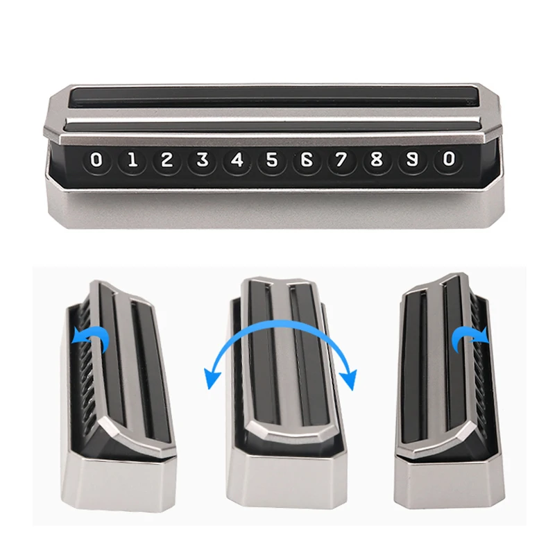 

Phone Number Car Temporary Parking Number Flippable Card Plate For Peugeot 307 206 308 407 207 3008 208 508 301 2008 408 5008
