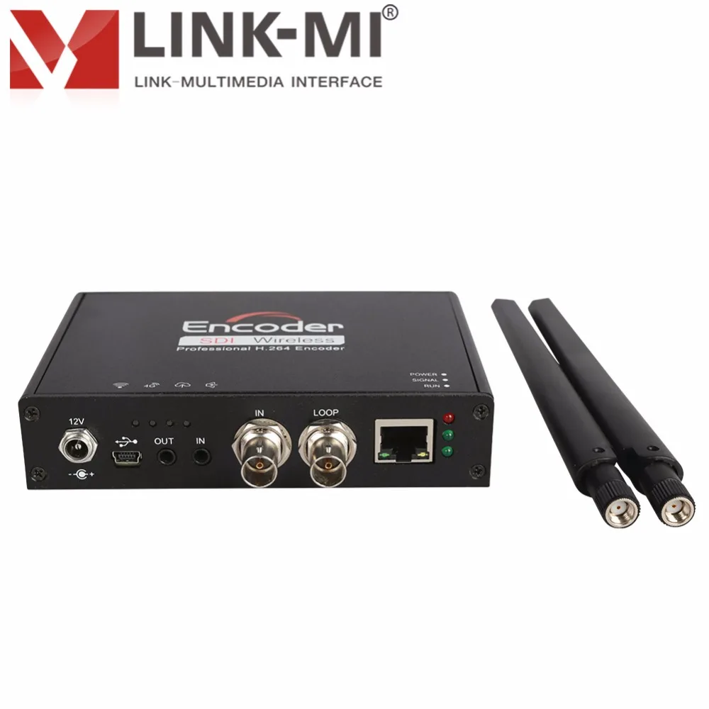 LINK MI ECG1 HD/3G SDI WIFI H.264 видеокодер Ethernet и внешний USB 4G LTE Dongle 2 4G/5 8G Двухдиапазонная Micro SD
