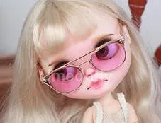 1 пара новая мода кукла кошка солнцезащитные очки для Blyth очки для кукол солнцезащитные очки подходит для Блит, Blythedoll, ледяная кукла аксессуары - Цвет: COLOR3